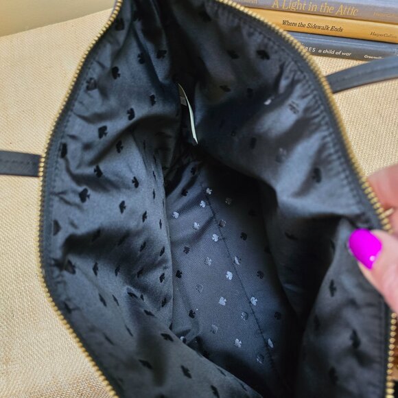 EUC KATE SPADE Hayden Saling Stripe Medium Nylon Tote/Shoulder Bag - Picture 4 of 5